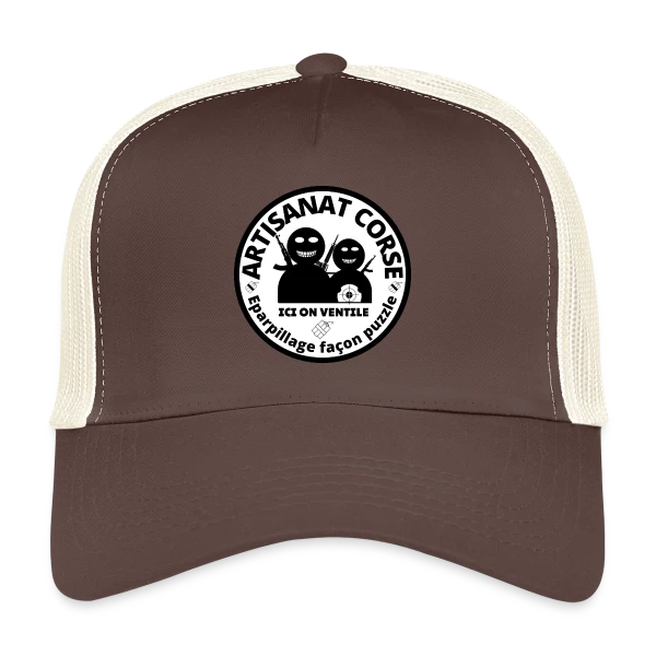 Artisanat Corse Humour Noir sur Casquette trucker
