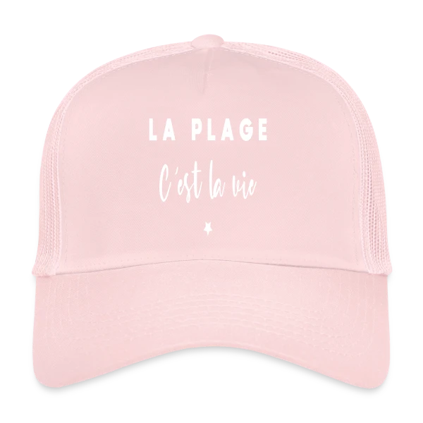 La Plage C'est la Vie sur Casquette trucker