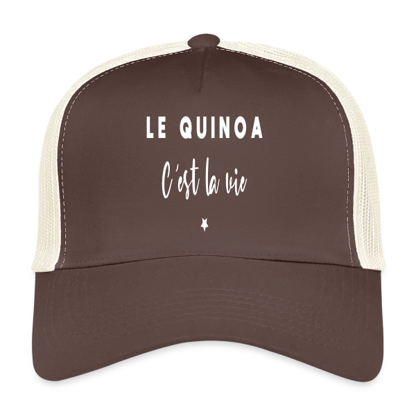 Le Quinoa, C'est la Vie : Le Grain Humour sur Casquette trucker