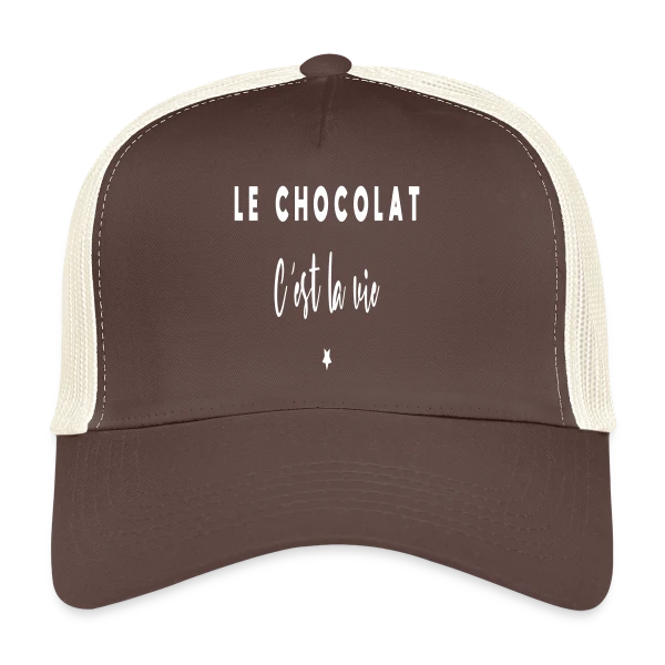 Le Chocolat, C'est la Vie : Douceur et Humour sur Casquette trucker