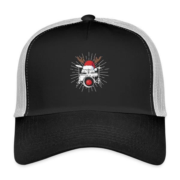 Batterie Pyjama Noël Festif sur Casquette trucker