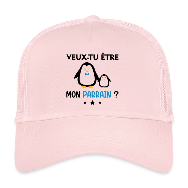 Demande Parrain Pingouins sur Casquette trucker