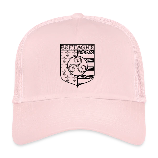 Bretagne - Blason Gwenn Ha Du Triskèle Tribal sur Casquette trucker