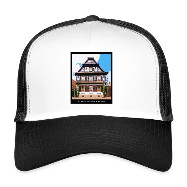 Maison Alsacienne Typique sur Casquette trucker