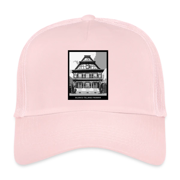 Maison à Colombages Alsacienne Vintage sur Casquette trucker