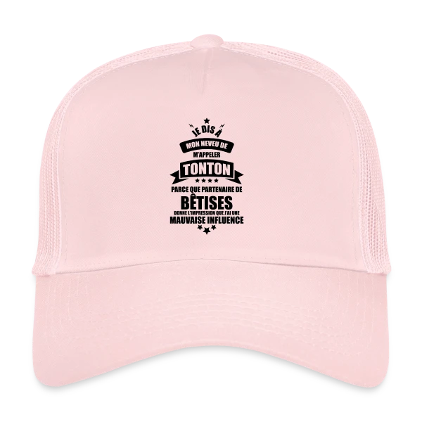 Super Tonton : Le Partenaire de Bêtises Idéal et Complice sur Casquette trucker
