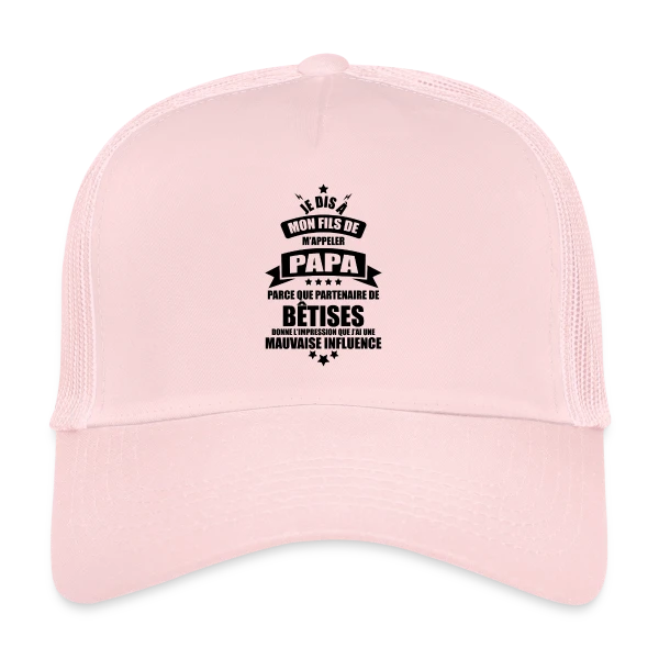 Super Papa : Le Vrai Partenaire de Bêtises en Famille sur Casquette trucker