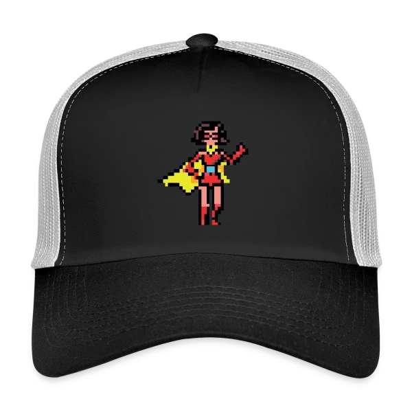Super-Héroïne Rétro Mag sur Casquette trucker