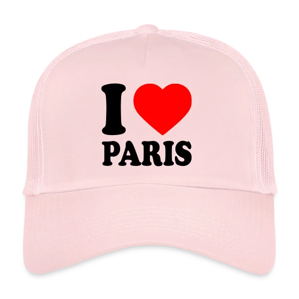 J'aime Paris Classique sur Casquette trucker