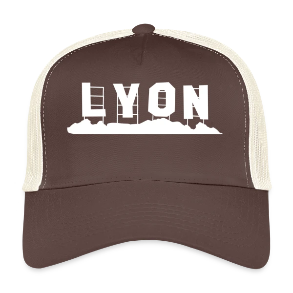 Lyon Minimaliste Blanc sur Casquette trucker