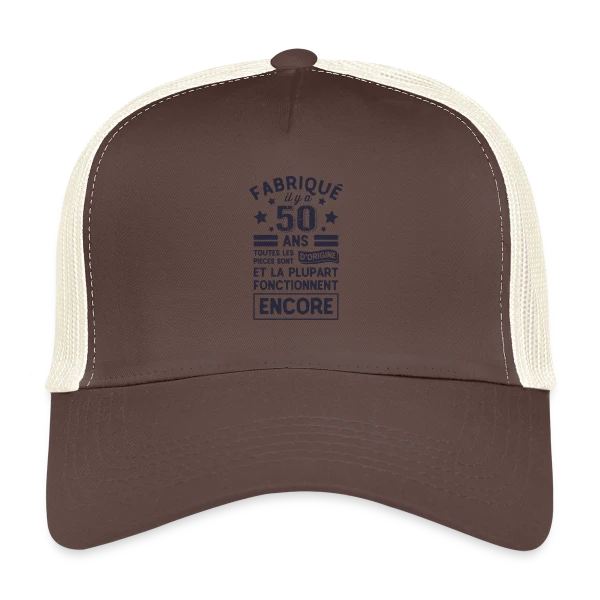50 Ans Pièces d'Origine sur Casquette trucker