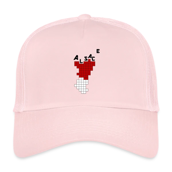 Alsace Pixel Art - Humour Rétrogaming sur Casquette trucker