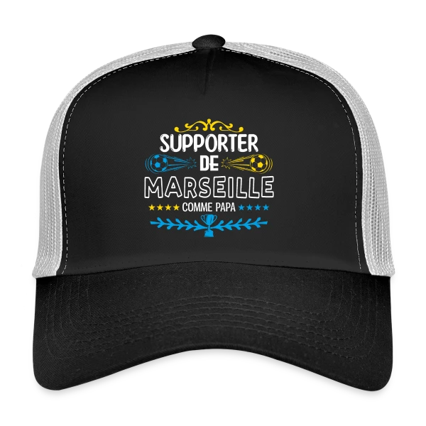 Ferveur Foot Marseillaise sur Casquette trucker