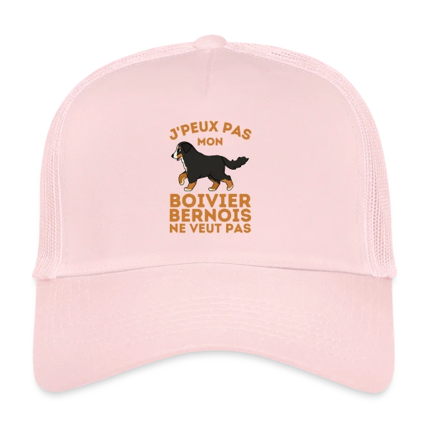 Humour Mon Bouvier Bernois sur Casquette trucker