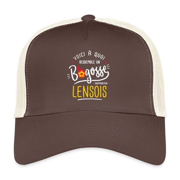 Supporter Lensois Bogosse : Fier de Lens sur Casquette trucker