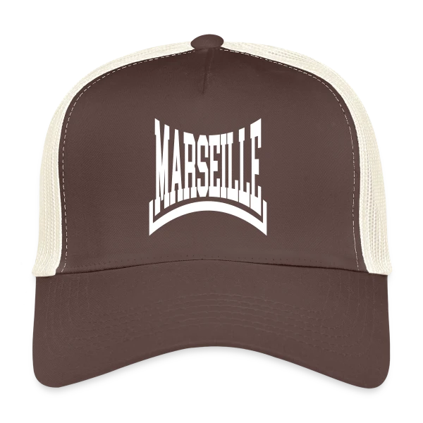 Marseille Texte Pur sur Casquette trucker