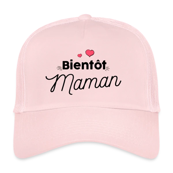 Bientôt Maman : Annonce Grossesse Originale sur Casquette trucker