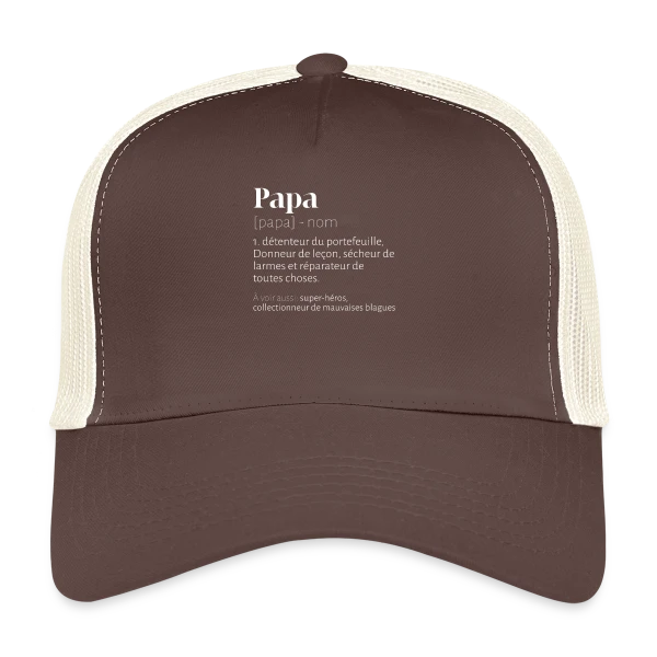 Papa Bricoleur - Définition Humour Fête des Pères sur Casquette trucker
