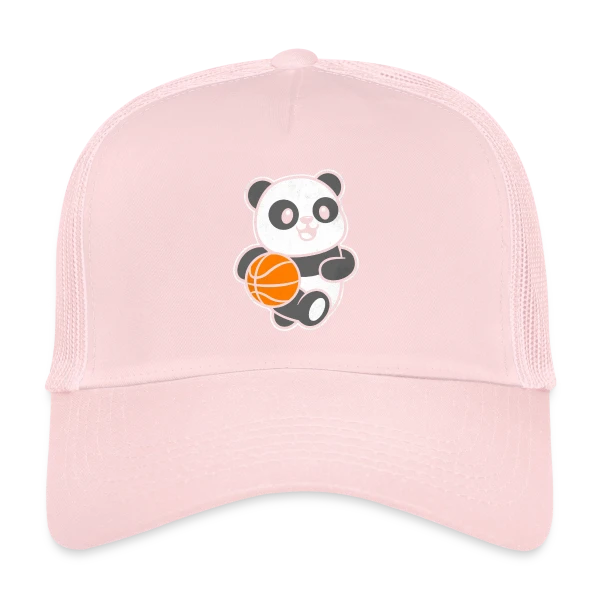 Panda Basketteur sur Casquette trucker