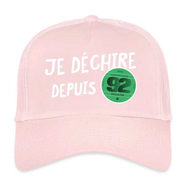 Anniversaire 1992 'Je Dékire' - Vignette Automobile Rétro sur Casquette trucker