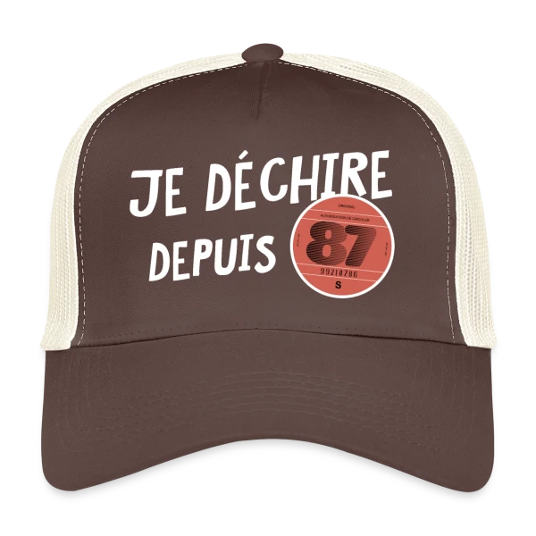 Je déchire depuis 1987 - Anniversaire Rétro sur Casquette trucker
