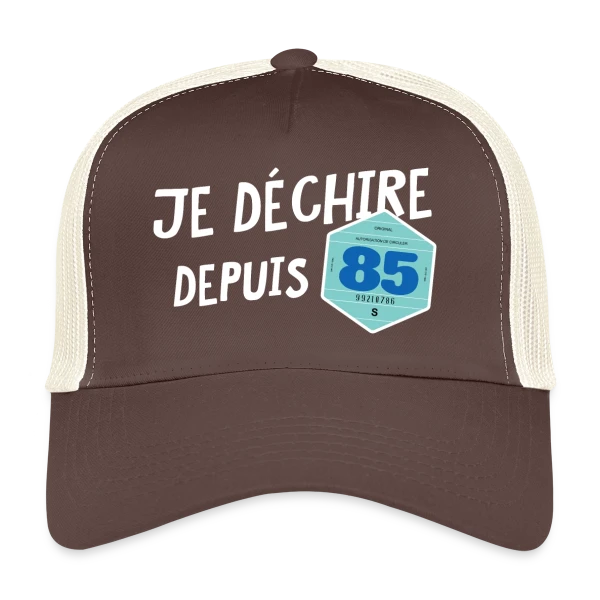 Je déchire depuis 85 - Style Vignette Auto Rétro Vintage sur Casquette trucker