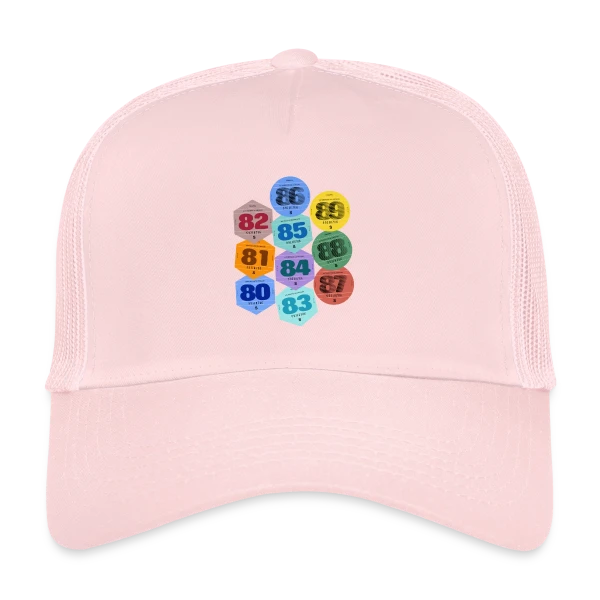 Vignette Auto Rétro Années 80 sur Casquette trucker
