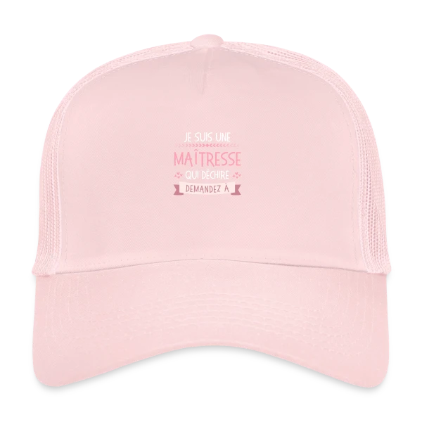 Maîtresse qui Déchire Personnalisable - Idée Cadeau Fin d'Année sur Casquette trucker