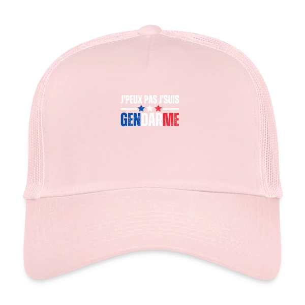 Humour "J'peux Pas J'suis Gendarme" - Idée Cadeau Originale sur Casquette trucker