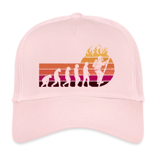 Évolution Pompier Rétro – Métier de Héros sur Casquette trucker