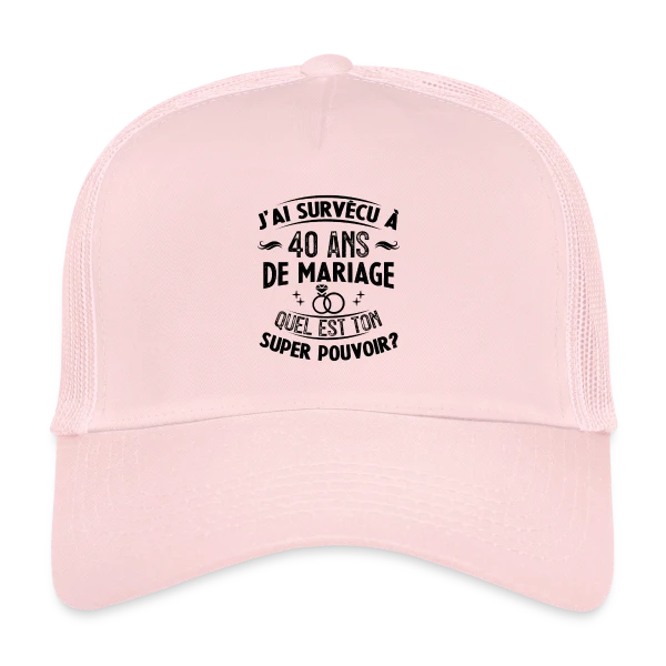 Noces de Rubis : Mon Super Pouvoir sur Casquette trucker