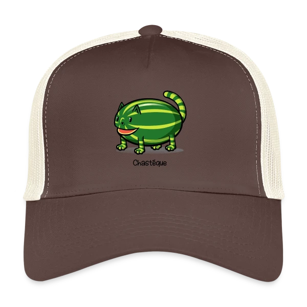 Chastèque : Le Chat Pastèque Original sur Casquette trucker