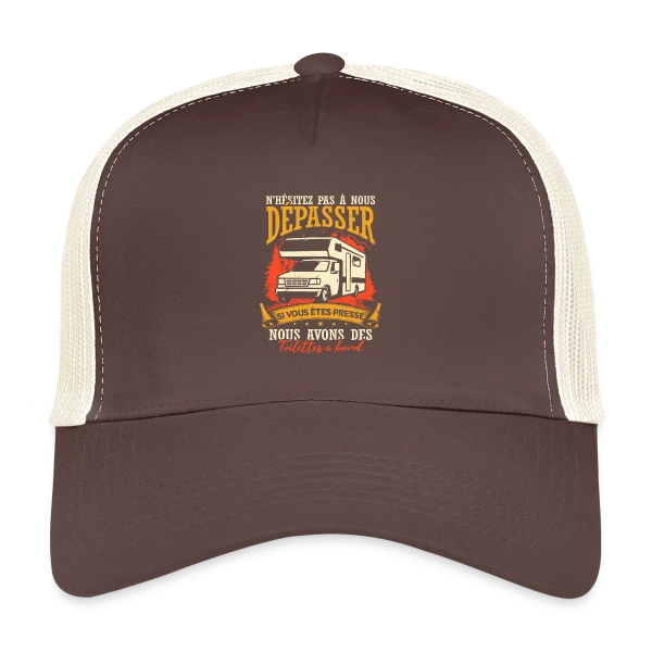 Drôle de Campeur en Camping-Car: Mes Vacances Parfaites! sur Casquette trucker