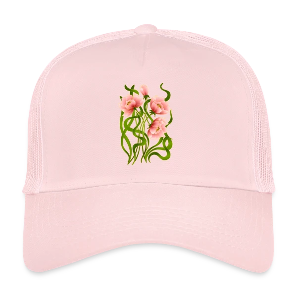 Éclat Floral sur Casquette trucker