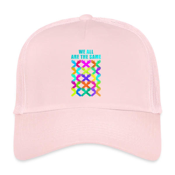 Unis Contre le Racisme sur Casquette trucker