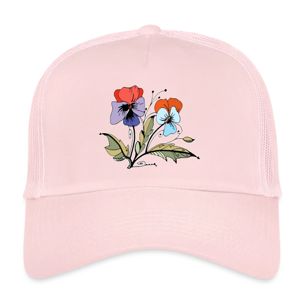 Éclat Floral sur Casquette trucker