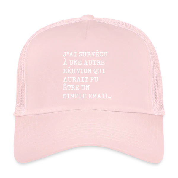 Humour Réunion : J'ai survécu sur Casquette trucker