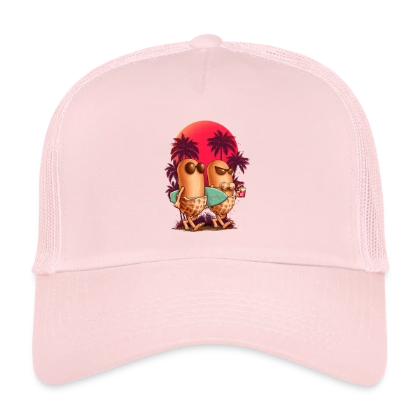 Cacahuètes en Vacances sur Casquette trucker
