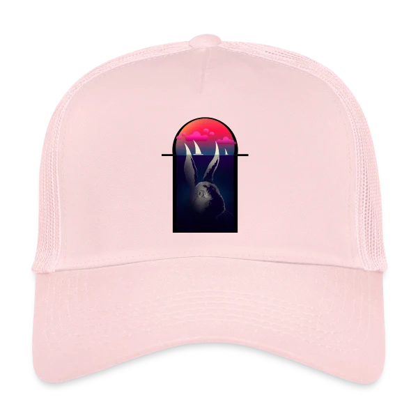 Lapin Navigateur et Bateaux sur Casquette trucker
