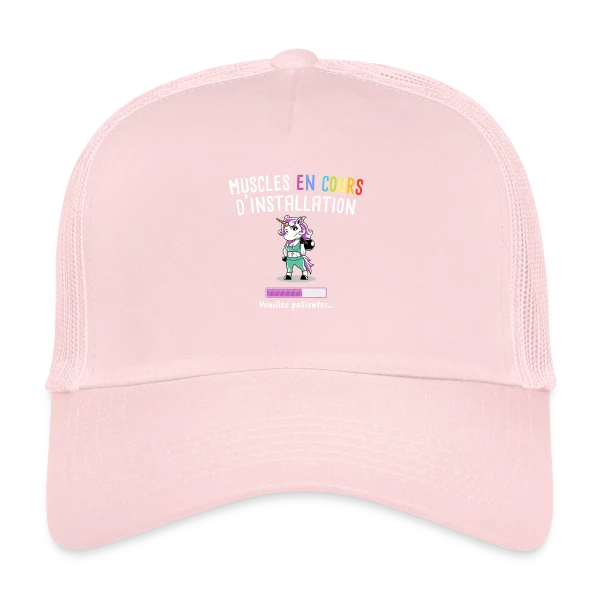 Muscles en Cours : Licorne Fitness Humour - Cadeau Sportif sur Casquette trucker