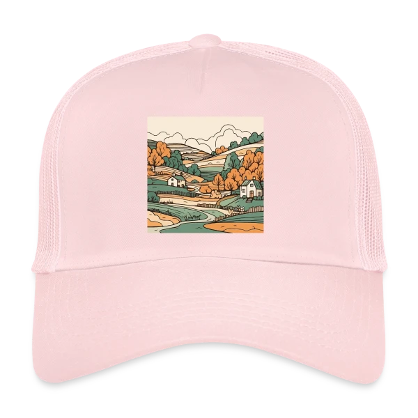 Douceur du Paysage Champêtre sur Casquette trucker