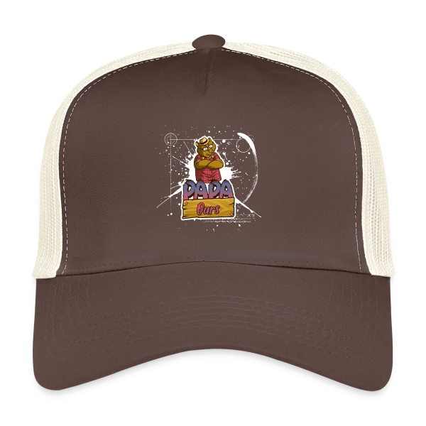 Humour 'Papa Ours' - Cadeau Fête des Pères Câlin sur Casquette trucker