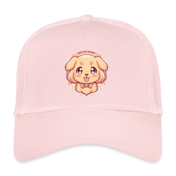 Chiot Golden Retriever Adorable et Kawaii sur Casquette trucker