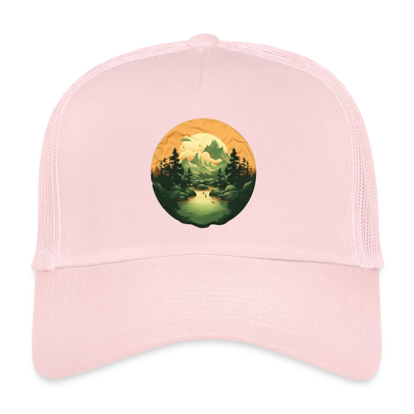 Paysage Naturel : Design Sérénité sur Casquette trucker