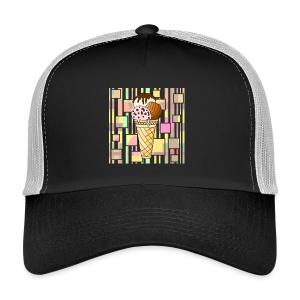 Plaisir Glacé Gourmand sur Casquette trucker