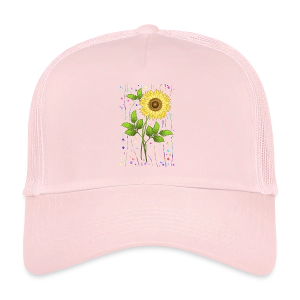 Éclat Floral sur Casquette trucker