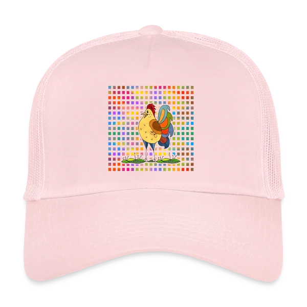 Coq Fier sur Casquette trucker