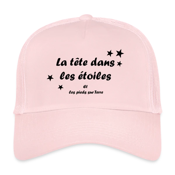 La tête dans les étoiles sur Casquette trucker
