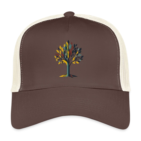 Arbre Style Mid-Century Modern sur Casquette trucker