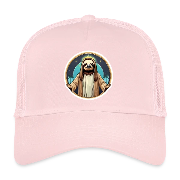 Jésus Paresseux Tropical sur Casquette trucker